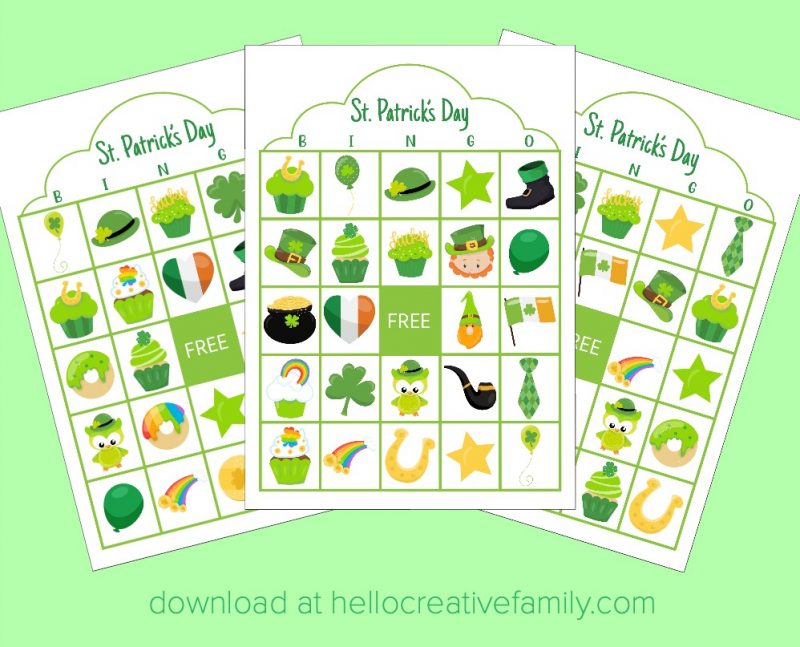 Let the St. Patty's Day fun begin with our free St. Patrick's Day Bingo printable! Perfect for classrooms, parties or fun with your kids! #Printables #StPatricksDay #Green