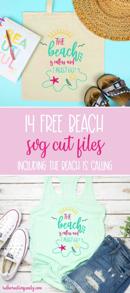 Download 14 Free Beach Svg Cut Files Including The Beach Is Calling Hello Creative Family PSD Mockup Templates
