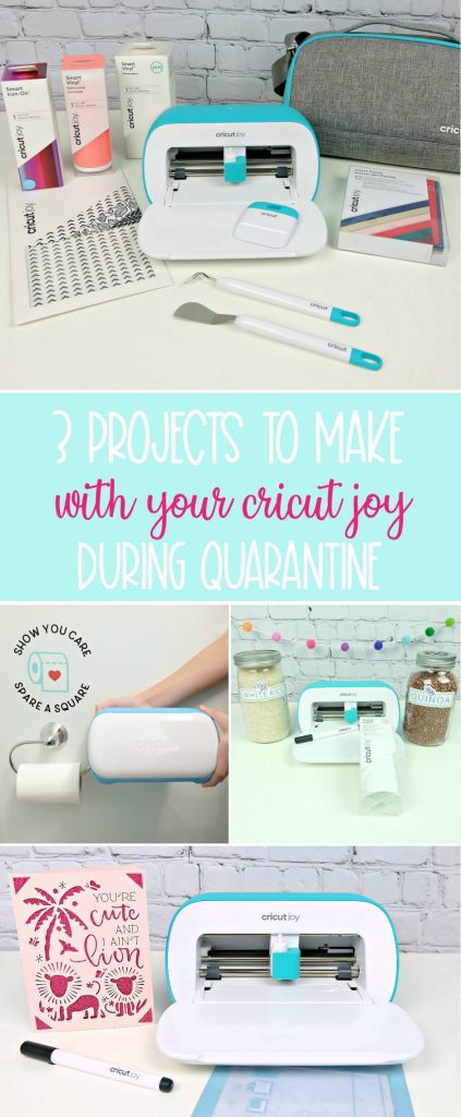 #cricutcreated #ad Craft EVERYWHERE with Cricut Joy! We're sharing 3 Cricut Joy Projects that are perfect for quarantine and can be made in different rooms of the house! Projects include pantry labels to get you organized, a DIY lion birthday card fit for the Tiger King himself and a toilet paper decal for the bathroom. Each project takes less than 15 minutes to make and are simple and easy Cricut projects! #CricutMade #CricutJoy #CricutCrafts #QuarantineCrafts #Crafts #EasyCrafts