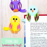 Create a sweet bird bookmark craft with your kids using our free printable template, construction paper and glue! An easy kids activity that is perfect for spring! A wonderful project to build on your spring homeschooling lessons. #KidsActivities #SpringCrafts #KidsCrafts #DIY #Crafts