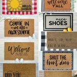 Create a DIY Doormat using one of these 11 free Doormat SVG Files and your Cricut Maker, Cricut Explore or Silhouette Cameo! Craft a Hello Doormat to help decorate your front entrance! #DIY #Craft #FreeSVG #CutFiles #CricutMaker #CricutExplore #SilhouetteCameo #CricutCrafts #CricutMade