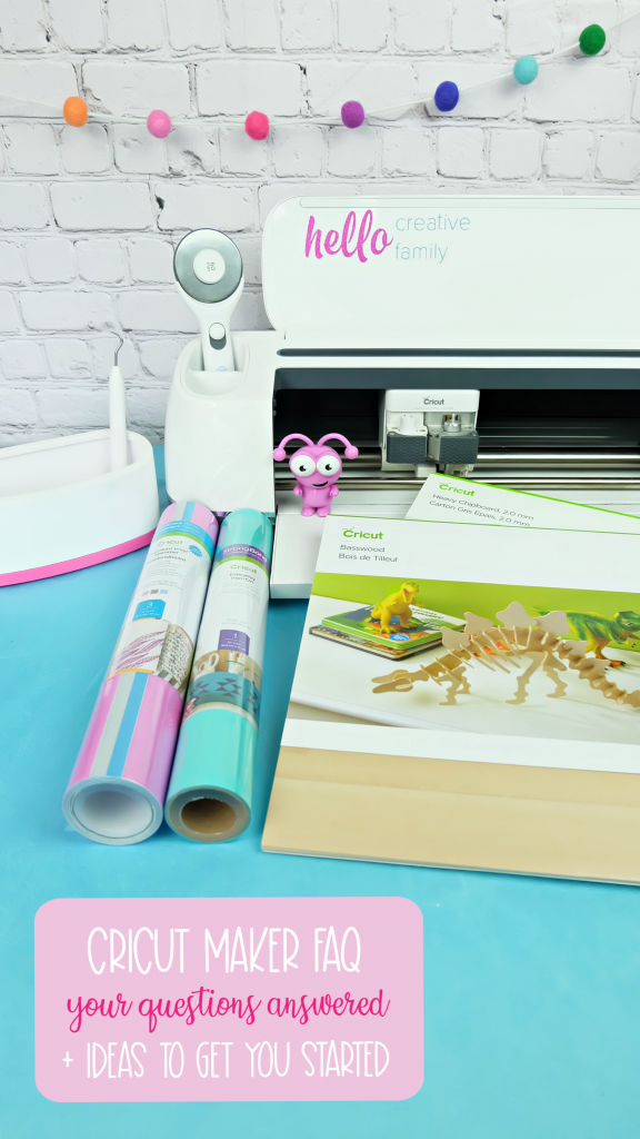 Get all your Cricut questions answered in this Cricut Maker FAQ. What materials does the Cricut Maker Cut? What do I need to buy to go with my Cricut Maker? What are some Cricut Ideas for projects? What makes the Cricut Maker and the Cricut Explore Air Different? and more! #CricutMaker #CricutExplore #CricutCreated #Sponsored #CricutCrafts #CricutIdeas #CricutMade #CuttingMachines
