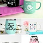 New to Cricut crafting and don't know where to start? Applying vinyl to mugs and cups is a great beginner Cricut Craft project! We're sharing everything you need to know to make a beautiful handmade mug from uploading the cut file, to applying vinyl that will last! #CricutCrafts #Cricut #CricutCreated #Handmade #CricutBasics #Cricut #Vinyl #handmadegift #Cricut101 #BeginnerCrafts #CuttingMachine #Crafts #CustomMugs #mugs