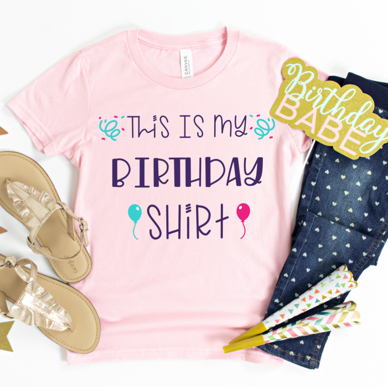 Free Birthday SVG Files Including This Is My Birthday Shirt