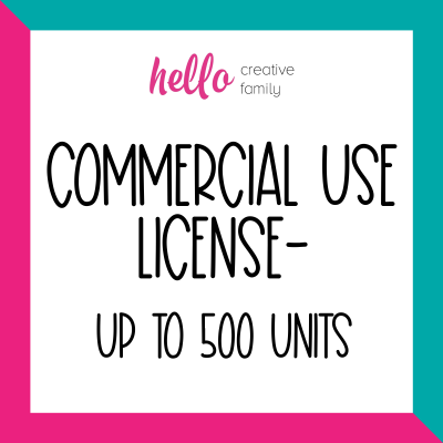Commercial Use License Up To 500 Units