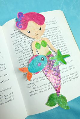 Sparkle Mermaid Bookmark Craft With Free Printable