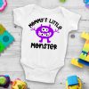 The perfect SVG bundle for creating handmade baby shower gifts! This cut file bundle comes with 5 different monsters along with the names of special family members for making onesies and baby shirts using your Cricut or Silhouette. #BabyGift #handmade #Cricut #Silhouette