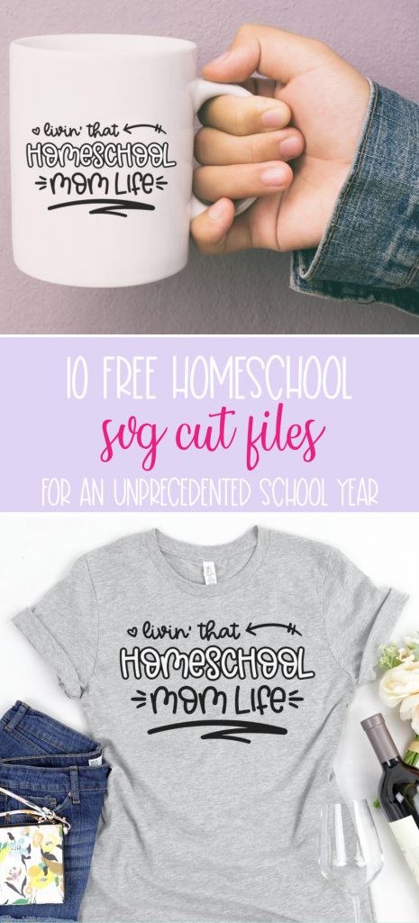 Have homeschooling on the brain? You're not alone! We're sharing 11 Free Homeschool SVG Cut Files perfect for making homeschool crafts and gear using your Cricut or Silhouette! Great for back to school crafts! #Homeschool #homeschooling #Crafts #Cricut #Silhouette #CricutMade #CricutCrafts #CricutCreated #HTV #DIYShirts