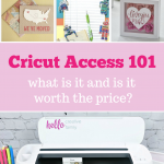 Are you a Cricut newbie? If so you might be wondering "What is Cricut Access?" and "Is Cricut Access Worth The Price?"Get the 411 on Cricut Access, get our opinion on who needs it and if it's worth the money! #Cricut #CricutCreated #CricutMade #CricutAccess #CutFiles