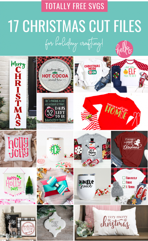 Want to make handmade gifts using your Cricut or Silhouette? We've got you covered! Download 17 free Christmas cut files from your favorite craft bloggers including "Naughty, Nice, I Tried" and an adorable " Let It Snow" Snowman! We're making handmade gift giving easy! #ChristmasCrafting #Handmadegifts #CricutCrafts #CricutCreated CricutMade #CricutChristmas #ChristmasCutFiles #ChristmasSVG #NaughtyorNice #DIY #Craft