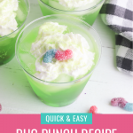 Make your Halloween extra special with this delicious Bug Punch Halloween Drink Recipe! Kids will love this sweet and sour mocktail! Perfect for Halloween parties! #Mocktail #halloween #punch #HalloweenPunch #GummyCandy #bugparty #HalloweenParty #DrinkRecipe #KidsDrinks #GreenFood #GreenDrinks