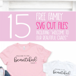 Make beautiful handmade gifts for family with 15 free family themed SVG files from your favorite craft bloggers. Use these cut files with your Cricut Maker, Cricut Explore, Silhouette Cameo or other electronic cutting machines to make beautiful family signs and more. #Crafts #handmadegifts #DIY #FamilySign #Family #SVGFiles #CricutCreated #CricutMade #CutFiles #FreeCutFiles #FreeSVG #farmhousedecor