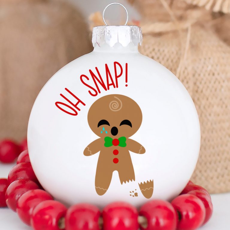 Gingerbread Man SVG + 17 Christmas Ornament Cut Files