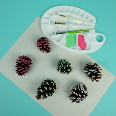 Easy step by step instructions for making DIY Pinecone Ornament that look like gnomes. A fun and adorable pinecone craft for Christmas.