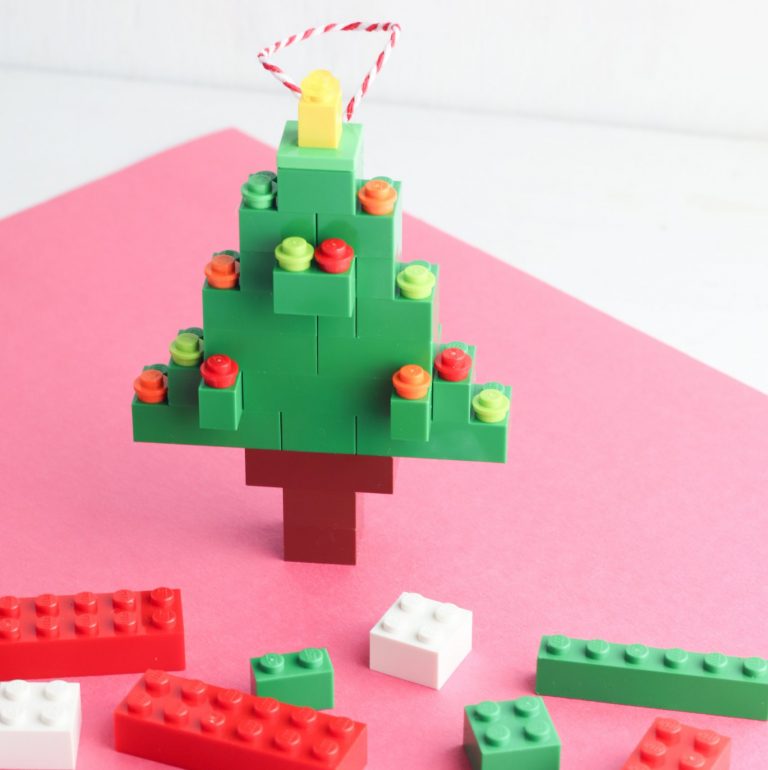 DIY Lego Christmas Tree Ornament- Crafts For Kids