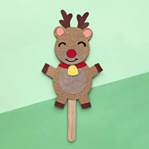 Have a puppet show using this adorable kid's Christmas craft!