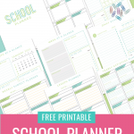 Tired of procrastinating? Ready to get organized? Download this free School Planner printable! Includes a 2021 dated pages along with blank pages you can fill in yourself along with a lesson planner, daily, weekly and monthly planner pages and so much more! Perfect for teachers lesson plans, student planner, homeschool kids and homeschool families! #Printables #Freeprintables #StudentPlanner #SchoolPlanner #Calendar #2021 #homeschool