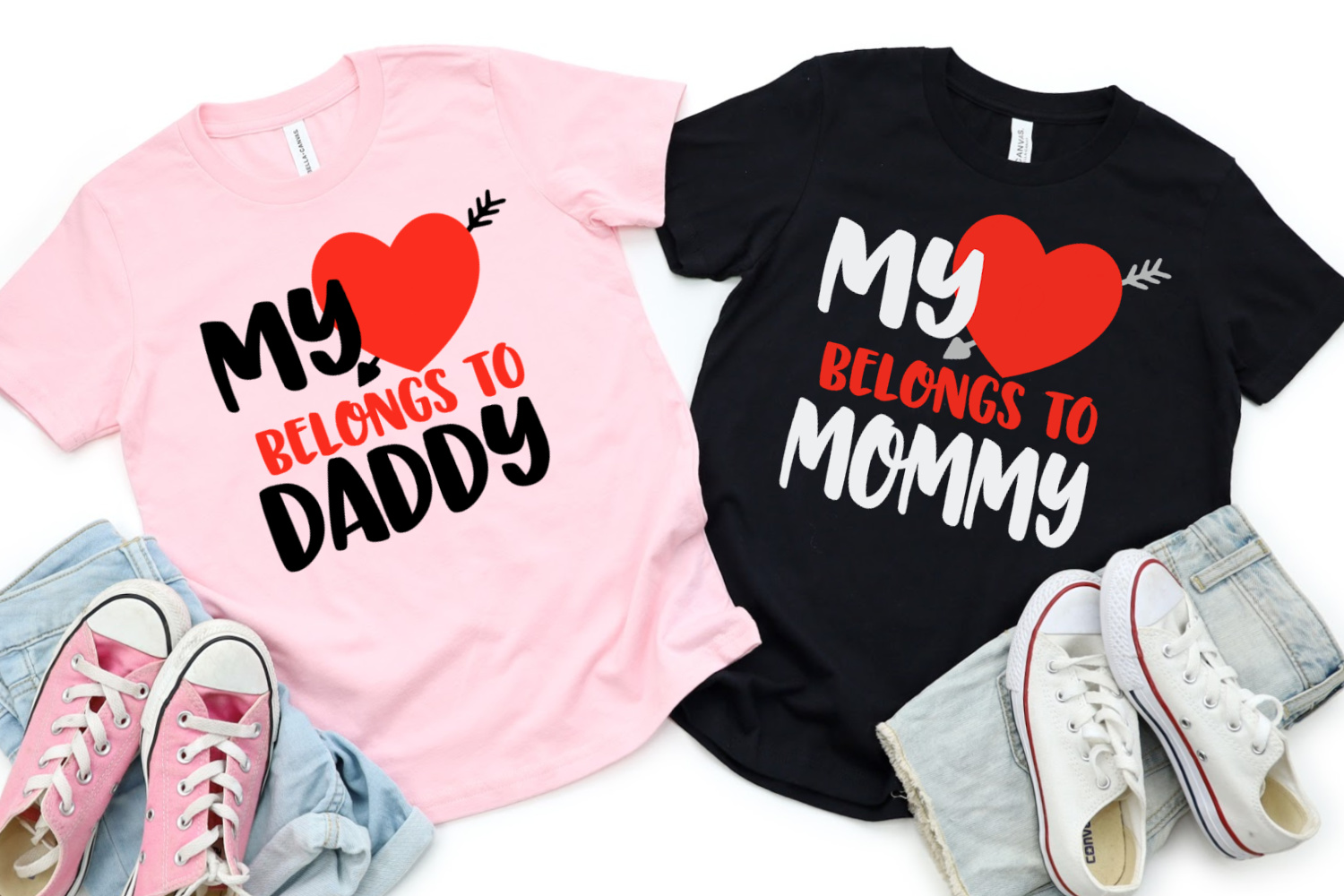 Heart Belongs To Daddy and Mommy SVG 