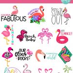 Love summer and that tropical vibe feeling? Download 14 Free Flamingo SVGs for DIY tropical party decorations, shirts mugs and more! Use these free flamingo cut files with your Cricut or other electronic cutting machine for tons of bright, colorful, summer crafting fun!
