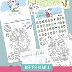Get ready for some Easter fun with this Easter Printable Activity Pack! Filled with 5 pages of fun for kids including Easter coloring sheets, Easter egg decorating, Easter bunny maze and complete the pattern! The perfect kids activity for Easter morning!