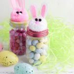 Easy DIY Easter Bunny Treat Jars- Dollar Store Craft