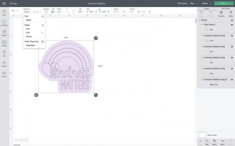 How to attach an image in Cricut Design Space.