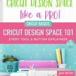 In this Free Cricut Design Space 101 Lesson, you'll learn everything you need to know to use Cricut Design Space like a pro. Written by bestselling Cricut craft book author and Cricut craft blogger, Crystal Allen from Hello Creative Family. Every button and tool in Design Space is covered with photos and examples of how to use it. Also includes a free My Craft Room Is My Happy Place SVG file. Perfect for new owners of the Cricut Maker, Cricut Explore Air 2, and Cricut Joy.