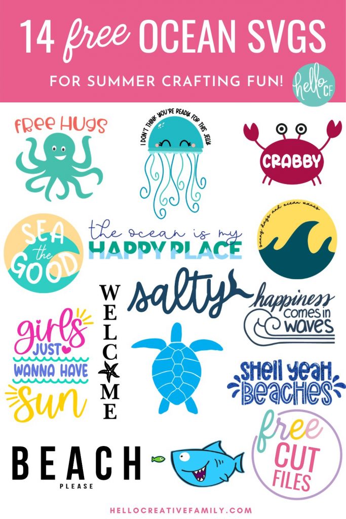 Get ready for summers at the lake or ocean by downloading these free beach SVGs for summer Cricut crafting fun! These designs are too stinking cute and perfect for making DIY t-shirts, tank tops, beach bags, wine tumblers and more for summer! Includes a Girls Just Wanna Have Sun design for all of the 80's music lovers along with 13 free beach cut files!