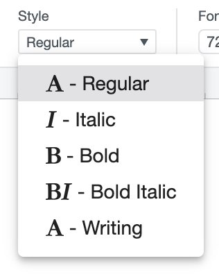 Text style button