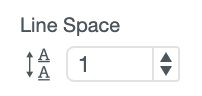 Line space button