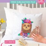 Learn how to make a sublimation magic sequin pillow using an Epson EcoTank printer that's been converted to a sublimation printer! This step by step tutorial will teach you how to make an adorable DIY sloth pillow using a reversible sequin pillowcase. Includes a free sloth sublimation image for making this adorable sublimation craft project!