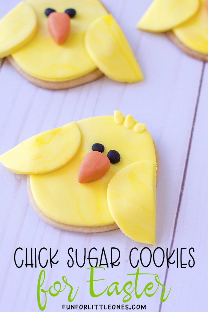 Easter Chick Sugar Cookies