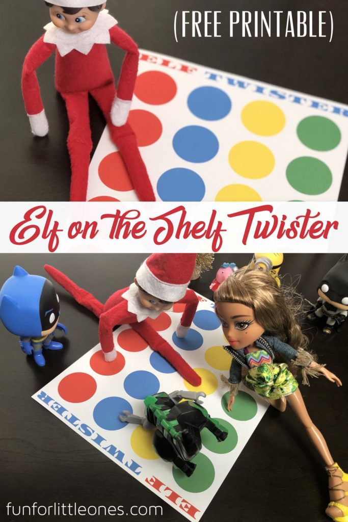 Elf on the Shelf Twister Printable