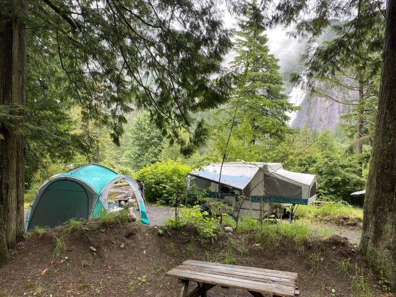Klahanie Campground with Rockwood  Freedom Tent Trailer