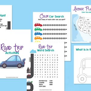 Free Road Trip Activities Printable Bundle