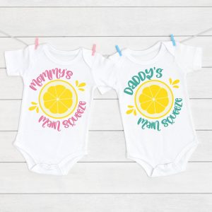 Show mom and dad how much they are loved with our free Daddy and Mommy Main Squeeze SVG files! Design adorable baby onesies, toddler shirts and more using your Cricut or other electronic cutting machine! Perfect for DIY coming home outfits and handmade Mother's Day, Father's Day and baby shower gifts! Also includes links to 8 free lemon and lemonade cut files!