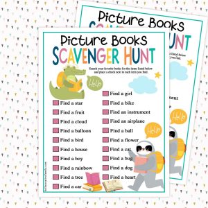 Parents, elementary school teachers and young readers alike are going to love this free picture book scavenger hunt printable! Get kids diving into their favorite books and hunting the pages for animals, modes of transportation, household objects and more with this fun, engaging and colorful free printable. Also includes tips for raising a reader from a former children's book publicist!