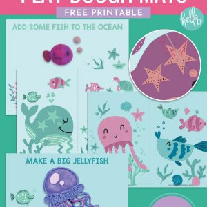 Looking for some great rainy day activities? We've got you covered with 8 printable crafts for kids including ocean sewing cards and printable play dough mats that you can laminate. Perfect for indoor activities for creative kids!