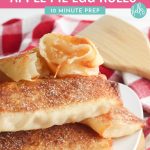 This delicious comfort food tastes just like a slice of apple pie with a hint of cinnamon and nutmeg. These quick and easy apple pie egg rolls are one of the best family friendly recipes and can be enjoyed for breakfast, snack time or dessert!