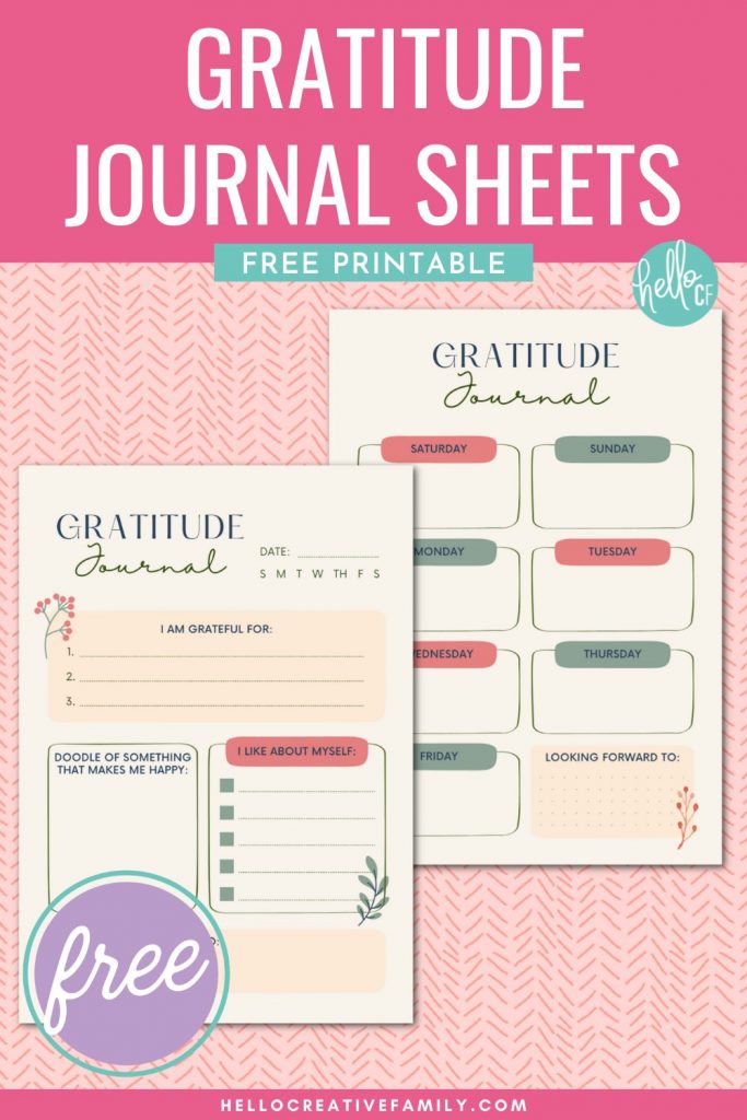 Want to feel happier? Check out this free gratitude journal printable to help you stay focused on what you're thankful for all year long, not just thanksgiving!