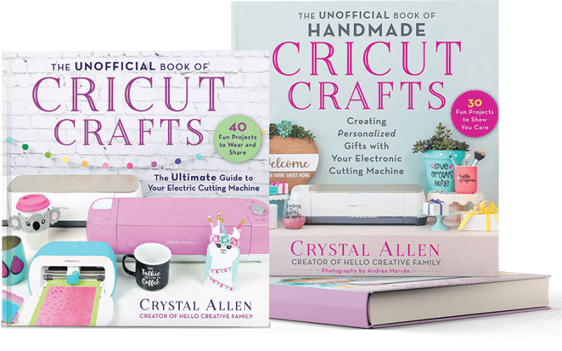 Handmade Cricut Crafts and Cricut Crafts book previews.