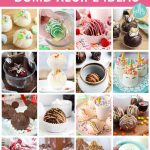 Discover 25 delicious hot chocolate bomb recipe ideas to make everyone's favorite cold weather treat! With your favorite chocolate on the outside, and hidden treats on the inside, hot chocolate bombs make great handmade gifts and DIY stocking stuffers for friends, family, co-workers, teacher gifts, co-worker gifts and more! We're sharing our favorite variations (including some adult only, boozy hot chocolate bomb flavors) for everyone on your gift giving list!