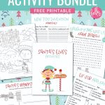 Get in the Christmas spirit with this fun holiday elf printable activity bundle including an Elf Job Application, Santa's Elf Coloring Sheet, Naughty And Nice Name Search and more! Also includes 14 free Santa printables for tons of holiday cheer!