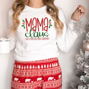 Break out your Cricut or Silhouette cutting machines and get started making all kinds of fun Christmas crafts with 15 Free Christmas Sayings Cut Files including Mama Claus- Just a Mom Who Loves Christmas! Make DIY Christmas shirts, pjs, mugs, ornaments, stickers, pillows, reverse canvas and so much more with this fun and festive Christmas SVG collection!
