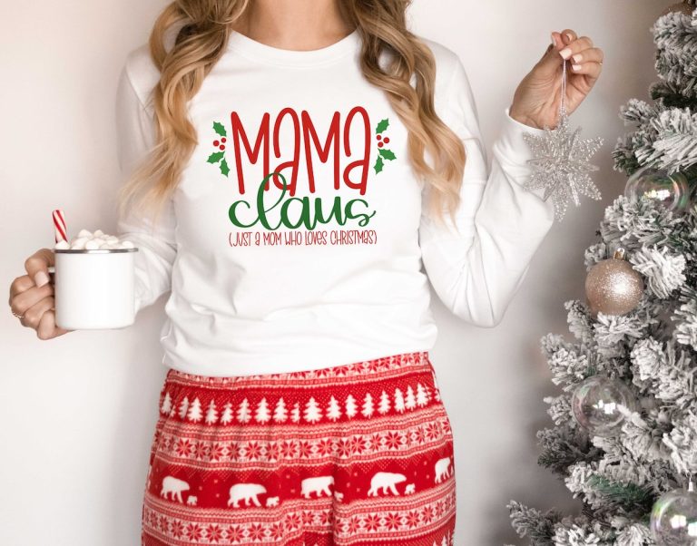 Mama Claus SVG + 15 Free Christmas Sayings Cut Files