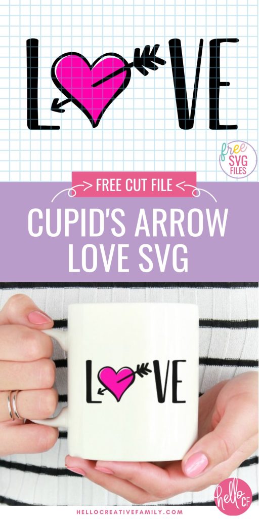 Need a quick, cute, and FREE Valentine’s SVG file for your next project? We’ve got your back! Use your Cricut or Silhouette cutting machine to cut this free Love SVG File to make shirts, mugs, planner stickers and more! Perfect for Valentines Day gifts and weddings favors. 