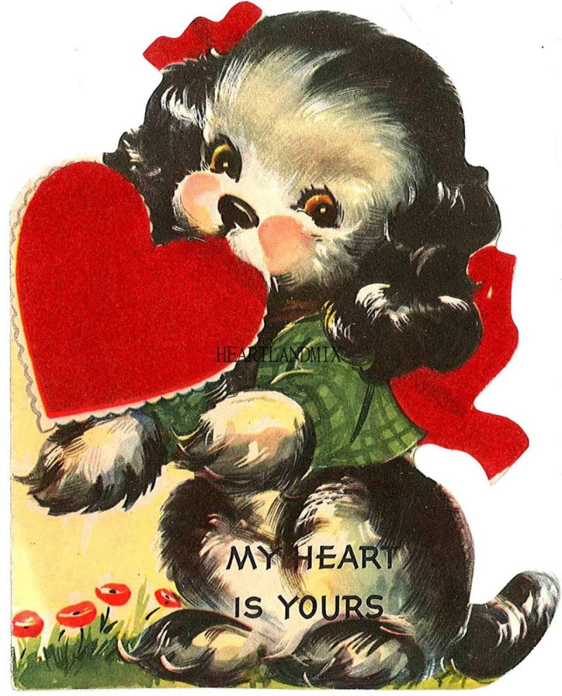 My Heart Is Yours Vintage Puppy Valentine From Heartland Mix