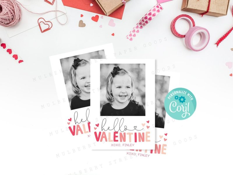 Polaroid Photo Printable Valentine from Mulberry St. Paper Goods