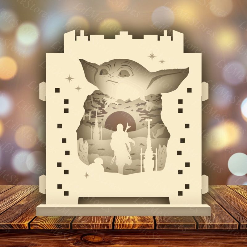 Baby Yoda Pop Up Layered Card from Lil Me Stores