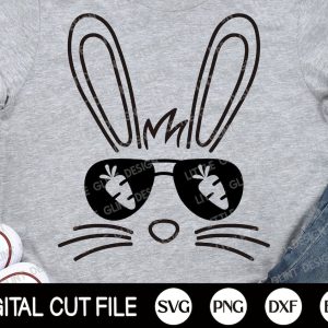 Bunny With Sunglasses SVG From Little Glint Designs